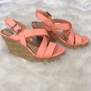 Jessica Simpson Peach Wedges